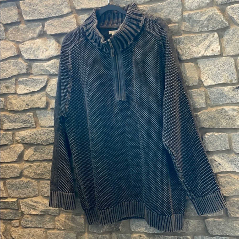 Men’s XXL carbon2cobalt half zip sweater